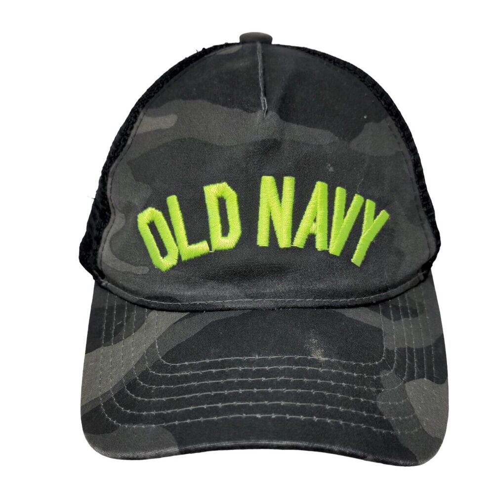 Old Navy Snapback Mesh Back Trucker Hat Camouflage One Size Embroidered
